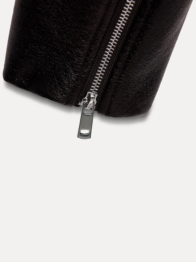 Lady Spring Autumn Women Retro Short Pu Faux Soft Leather Jacket Vintage Female Belt Zipper Coat Moto Biker Outwear - Image 5